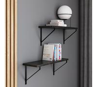 AKKE Stein Noir Fosil Etagère suspendue GINO-II moderne style LOFT LxL : 60x20 cm