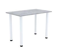 AKKE Table à Manger avec Pieds Blancs Table de Salle à Manger Cuisine ou Bureau 60 cm x 40 cm