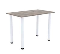 AKKE Table à Manger avec Pieds Blancs Table de Salle à Manger Cuisine ou Bureau 70 cm x 50 cm