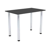 AKKE Table à Manger avec Pieds Chromés Table de Salle à Manger Cuisine ou Bureau 50 cm x 50 cm