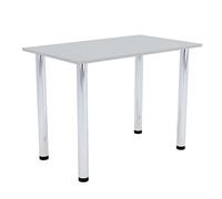 AKKE Table à Manger avec Pieds Chromés Table de Salle à Manger Cuisine ou Bureau 60 cm x 40 cm