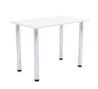 AKKE Table à Manger avec Pieds Chromés Table de Salle à Manger Cuisine ou Bureau 70 cm x 60 cm