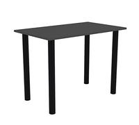 AKKE Table à Manger avec Pieds Noirs Table de Salle à Manger Cuisine ou Bureau 80 cm x 50 cm