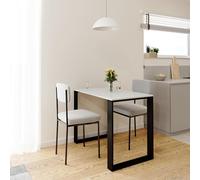AKKE Table à Manger Table de Cuisine Gris Clair 110x65cm