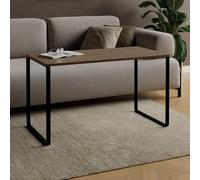 AKKE Table Basse Rectangulaire avec Pieds en Métal Plateau Laminé Hauteur 55 cm Table De Salon Style Loft Crespo