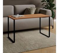 AKKE Table Basse Rectangulaire avec Pieds en Métal Plateau Laminé Hauteur 55 cm Table De Salon Style Loft Crespo