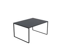 AKKE Table Basse Rectangulaire avec Pieds en Métal Plateau Laminé Hauteur 55 cm Table De Salon Style Loft Crespo