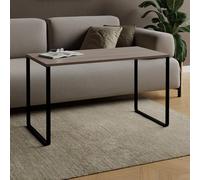 AKKE Table Basse Rectangulaire avec Pieds en Métal Plateau Laminé Hauteur 55 cm Table De Salon Style Loft Crespo