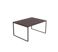 AKKE Table Basse Rectangulaire avec Pieds en Métal Plateau Laminé Hauteur 55 cm Table De Salon Style Loft Crespo