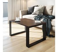 AKKE Table basse wengé avec pieds noirs LxlxH : 100x40x55 cm