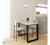 AKKE table LOFT gris clair avec pieds noirs LxlxH : 80x60x75 cm