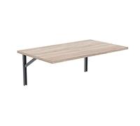 AKKE Table Pliante Murale 100 cm x 50 cm pour Cuisine Petit Bureau Petit Espace Enfant Bureaux Meubles Table à Manger Pliable Rabattable
