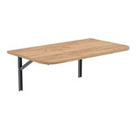 AKKE Table Pliante Murale avec des Coins Arrondis pour Cuisine Petit Bureau Petit Espace Enfant Bureaux Meubles Table à Manger Pliable Rabattable 80 cm x 35cm Craft doré