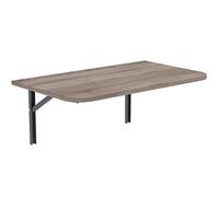 AKKE Table Pliante Murale avec des Coins Arrondis pour Cuisine Petit Bureau Petit Espace Enfant Bureaux Meubles Table à Manger Pliable Rabattable 100 cm x 40cm Truffe