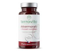 Akkermansia MucT® 30 Milliards + L. Gasseri 10 Milliards | Avec Vitamine B1 et Chrome | Régulation Glycémie + Digestion + Satiété | 60 Gélules | Made in France | Terravita