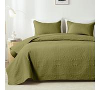 akkialla Parure de lit légère avec motif pièces de monnaie, couvre-lit en microfibre douce pour toutes les saisons, literie décorative contemporaine (1 couette, 2 taies d'oreiller)