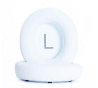 Akkiv Coussinets de rechange en cuir doux et confortable pour casque Anker Soundcore Life Q45, Space Q45, blanc
