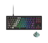 Akko 5087 V3 HE Clavier à déclenchement Rapide, commutateurs magnétiques à Effet Hall, taux d'interrogation de 8 000 Hz, RT 0,005 mm, Disposition US 75%, RGB (Noir Transparent Hybride dégradé)