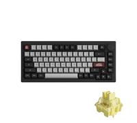Akko Dracula Castle 5075B Plus Wireless Clavier Mécanique, LED RGB avec PBT keycaps, 2.4GHz Bluetooth, USB-C Clavier câblé, V3 Cream Yellow Pro