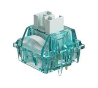 Akko Interrupteur clavier cyan crémeux, clic, diffuseur LED, rétroéclairé, lubrifié 50gf, 5 broches, MX (45pcs)