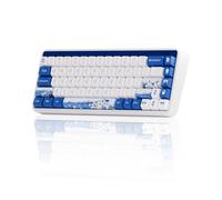 Akko JIN01 Santorini - Clavier mécanique 65 % RGB 2,4 G sans fil / Bluetooth / câble échangeable à chaud - Clavier de jeu en aluminium avec touches PBT Dye-Sub pour Mac et Win(interrupteur