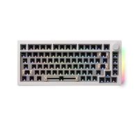 Akko Kit Clavier barebones 5075B, kit de Bricolage de Jeu 2,4 GHz/BT 5.0/Filaire, programmable Via, Hot Swap Custom Keyboard Kit, Batterie 4500 mAh, South-Facing RGB Win/Mac (US Layout, Blanc)