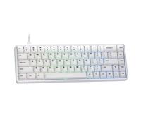 Akko MOD68 HE Clavier 65% Hall Effect Rapid Trigger Aluminium CNC QWERTY | Switch Magnétiques AstroAim, Layout US QWERTY, Réponse RT0.005mm, Taux 8K pour Gaming et Travail (Blanc Brumeux)