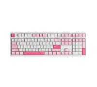 Akko Prunus Lannesiana 3108 V3 Clavier de jeu filaire remplaçable à chaud avec LED blanche PBT double shot Cherry Profile pour Mac et Win - Interrupteur rose givré