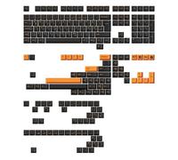 Akko Touches ISO 210 Touches PBT Double Injection Profil Cherry Orange Noir | Disposition ISO-DE/UK/Nordique, touches PBT Double Injection, profil Cherry pour claviers mécaniques gaming et personnalisés