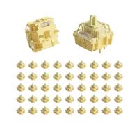 Akko V5 Creamy Yellow Switch Clavier Mécanique LED 5 Broches 50gf | Switch Linéaires Lubrifiés Cream Yellow V5, Touches MX pour Claviers Mécaniques Gaming (45pcs)