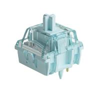 Akko V5 Lot de 45 commutateurs à touches tactiles pré-lubrifiées pour clavier de jeu mécanique, 5 broches, 45gf, bleu crème