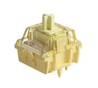 Akko V5 Lot de 45 commutateurs de clavier lubrifiés linéaires 50gf avec diffuseur de LED pour clavier de jeu mécanique, 5 broches, jaune crème