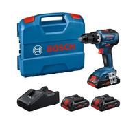 Akku-bohrschrauber Gsr 18v-55 Professional, 18volt (blau/schwarz, 3x