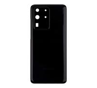 Akku Deckel Backcover Kompatibel pour Samsung Galaxy S20 Ultra 5G SM-G988B SM-G988N SM-G988U SM-G988W Cosmic Black Akkudeckel avec lentille d'appareil photo et colle étanche
