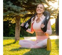 Masseur cervical sans fil de Donnerberg - Masseur électrique pour cou, épaules et dos avec batterie rechargeable - Shiatsu Massage tissus profonds avec vibration et chaleur - Moteur garanti 7 ans