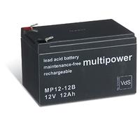 akku-net Batterie au plomb (multipower) MP12-12B VDs, 12 V, acide au plomb