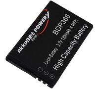 akku-net Batterie pour la Doro Primo 366 Li-ION 3,7V 1200mAh Noir