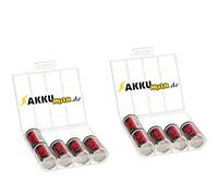 Akkuman.de Akkutechnik vom Fachmann 10 x Pile Eve Lithium 3,6 V ER14250 1/2 AA ER 14250 + 2 x boîte
