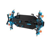 AKLOSIPY /10 Châssis d'entraînement à Courroie Plate de Simulation de Cadre en Fiber de Carbone pour Voiture Télécommandée TRF415