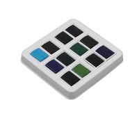 AKLOSIPY 12pcs Peinture Aquarelle Ensemble pour les Artistes avec une Série de Forêts de Couleurs Foncées dans une Boîte Compact