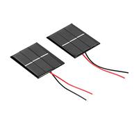 AKLOSIPY 2 Modules de Panneaux Solaires en Polysilicium à Haut Rendement 43x55mm 0.4W .5V, Idéaux pour Les Appareils à Faible Consommation