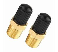 AKLOSIPY 2 Pcs Heavy-Duty 1/8" NPT Brass Air Valve, Compact and Anti-Rust