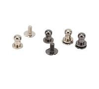 AKLOSIPY 200 Ensembles de Vis de Cuivre Chicago Rivets pour Leathercraft, les Attaches Décoratives à Tête Ronde Brillantes pour les Accessoires de Mode Punk (#2)