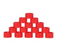 AKLOSIPY 200pcs Clamp/Holder de Jambe de Volaille Rouge pour Une Identification Facile, Un Outil de Formation de 10 Mm, Réutilisable et Léger (Anneau sans Mot Rouge 8mm)