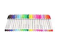 AKLOSIPY 24pcs Marqueurs de Tissu Set - Couleurs Assorties Sécheuses Rapides à Pointes Fines Graffitis pour la Personnalisation des Vêtements, des Chaussures et des Projets de Bricolage