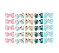 AKLOSIPY 25pcs Styles Mixtes Coiffes pour Animaux de Compagnie pour Chats et Petits Chiens, et Accessoires de Toilettage à la Mode