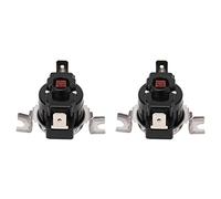AKLOSIPY 2pcs Interrupteur de Contrôle Thermique de Haute Puissance 25A 250V pour le Thermostat, Contrôle de la Température Fiable et Sûr pour Divers Appareils (60℃)