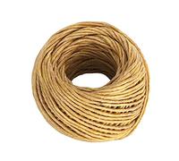 AKLOSIPY 2pcs Wicks de Bougies de Chanvre Bio Cirés pour Projets de Bricolage -, pour Faire des Bougies et des Lampes à Huile (60m)