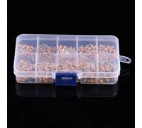 AKLOSIPY 500pcs Condensateur en Céramique Multicouche Ensemble 0,1 μF - 10 μF avec Boîte de Stockage Organisée pour les Projets électroniques