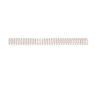 AKLOSIPY 50PCS Bobines de Reliure en Spirale 19mm 3: Pas 34 Dents Anneaux de Reliure à Double Fil en Fer Enduit de Nylon pour 180 Feuilles - Or Clair (Or Rose)